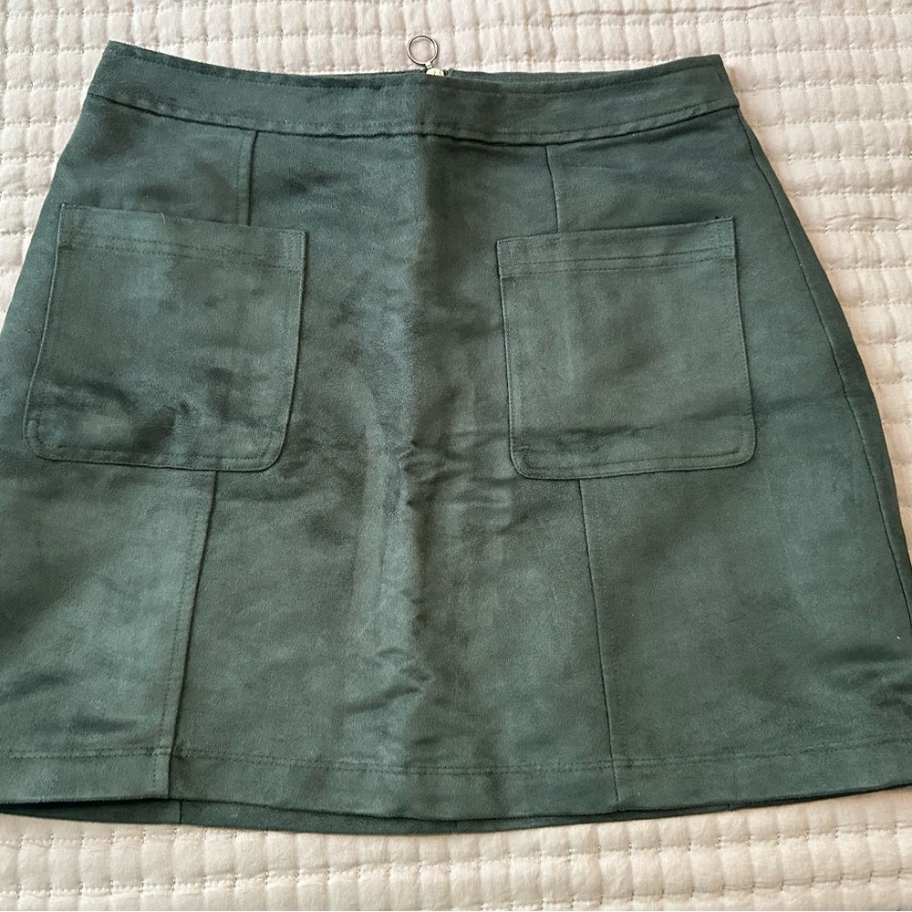 Old Navy Dark Green Mini Skirt